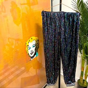 Iridescent Sequin Joggers
